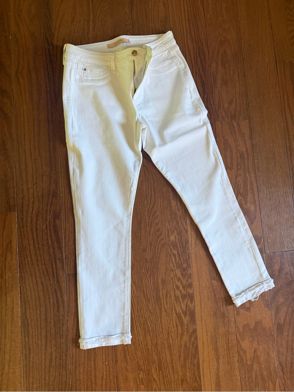 Joe's Jeans White Skinny Ankle Jeans